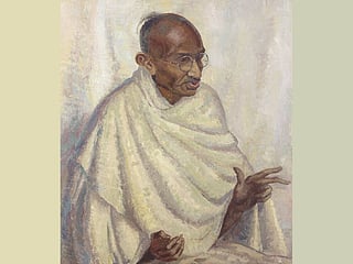 Rare Gandhi portrait sells for £152,800 at Bonhams