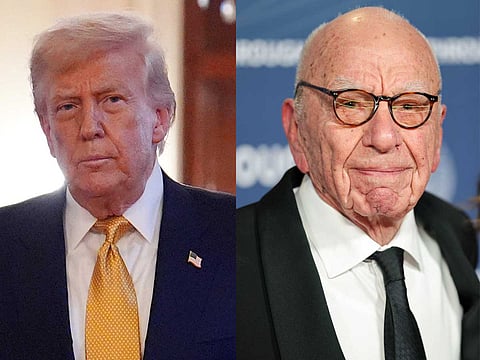US President Donald Trump has threatened to Rupert Murdoch over a story about a letter he wrote to Jeffrey Epstein.