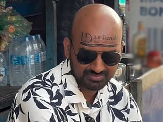 Kerala vlogger turns bald head into billboard, nets Rs50,000