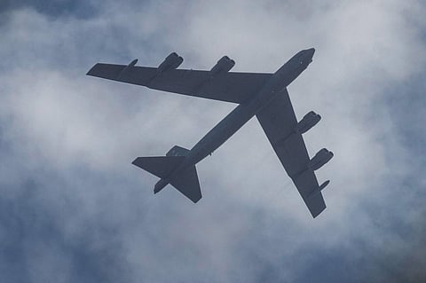 A US B-52 'Stratofortress' bomber.