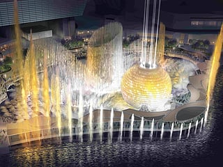 Abu Dhabi's next destination - Al Maryah Waterfront - to have 30m tall sphere, 1000 AI-powered water jets