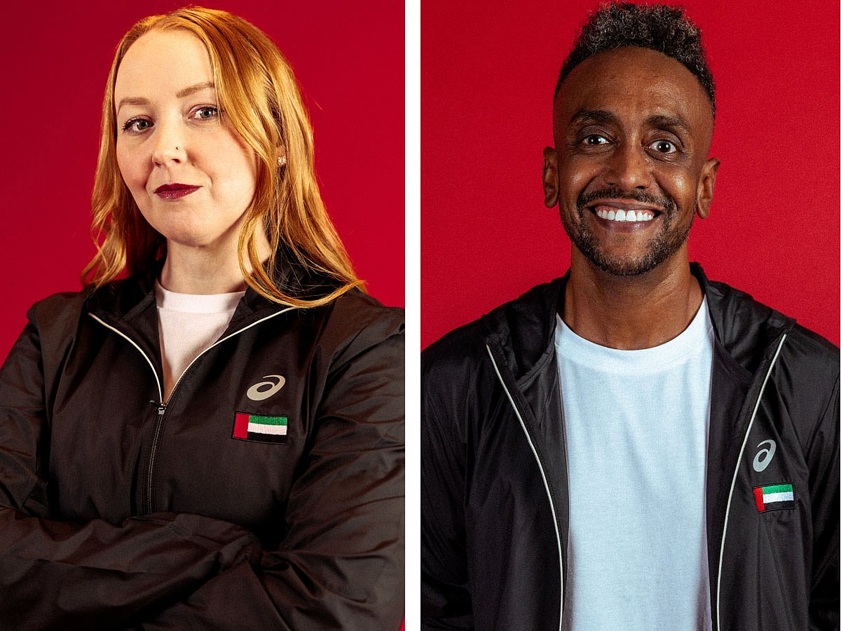 Katie Larkins and Omar Tom transplant athletes