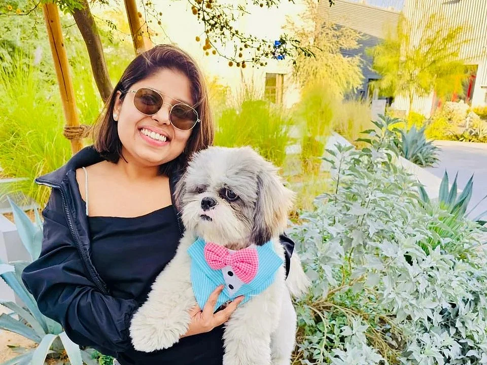 Indian couple Sheena Jain and Sahil Joseph no longer measure life in hours or days in Dubai. Time, as they once knew it, has melted into something far more magical — something soft, four-legged, and full of soul. Their world now ticks to the rhythm of paws on the floor, happy barks, and one deeply knowing gaze. Because everything — absolutely everything — revolves around Miso, their Shih Tzu, their only child, and the very heartbeat of their home.
