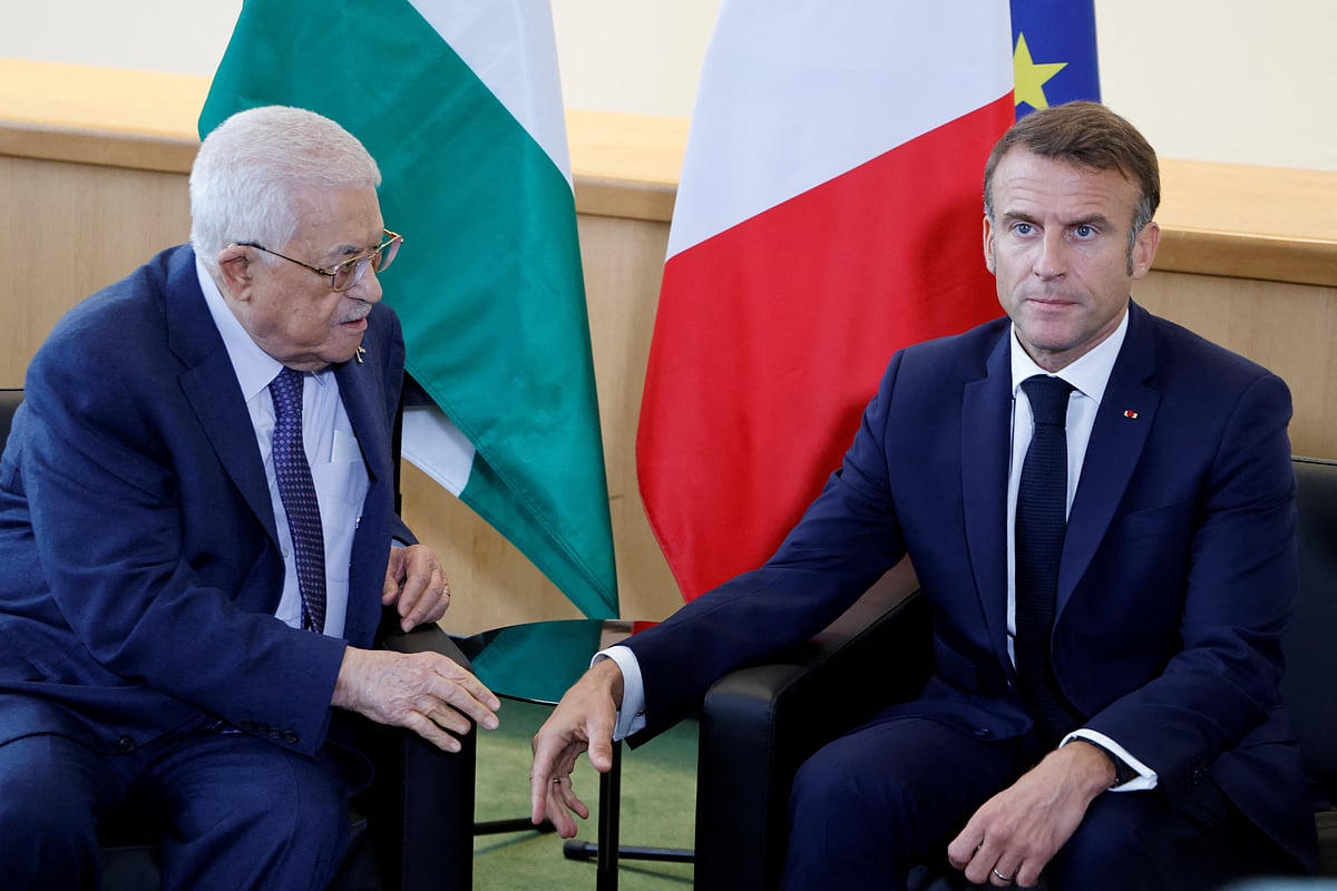 French president announced decision on X, saying he hoped it would bring ‘lasting peace’ to Middle East 