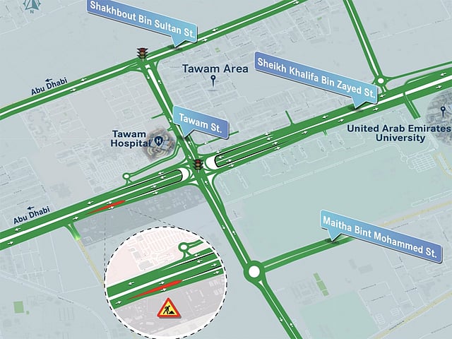 Weekend road closures announced in Abu Dhabi and Al Ain starting July 25