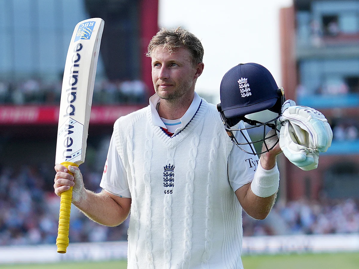 England's Joe Root acknowledge the fans as he walks off the field after losing his wicket on the third day of the fourth Test against India at Emirates Old Trafford, Manchester, England, Friday, July 25, 2025. 
