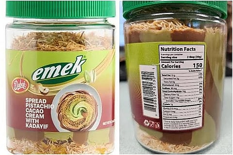 UAE markets free of Salmonella-contaminated pistachio spread