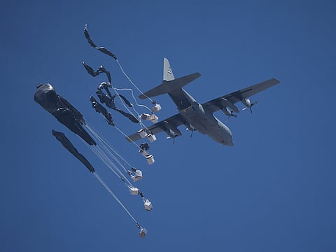 Since the launch of the initiative, the total aid airdropped has reached approximately 3,763 tonnes of essential food and relief supplies. 