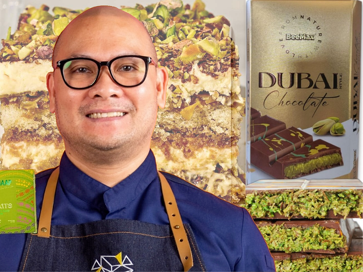 Chef Nouel Catis, creator of the Dubai Chocolate bar. 