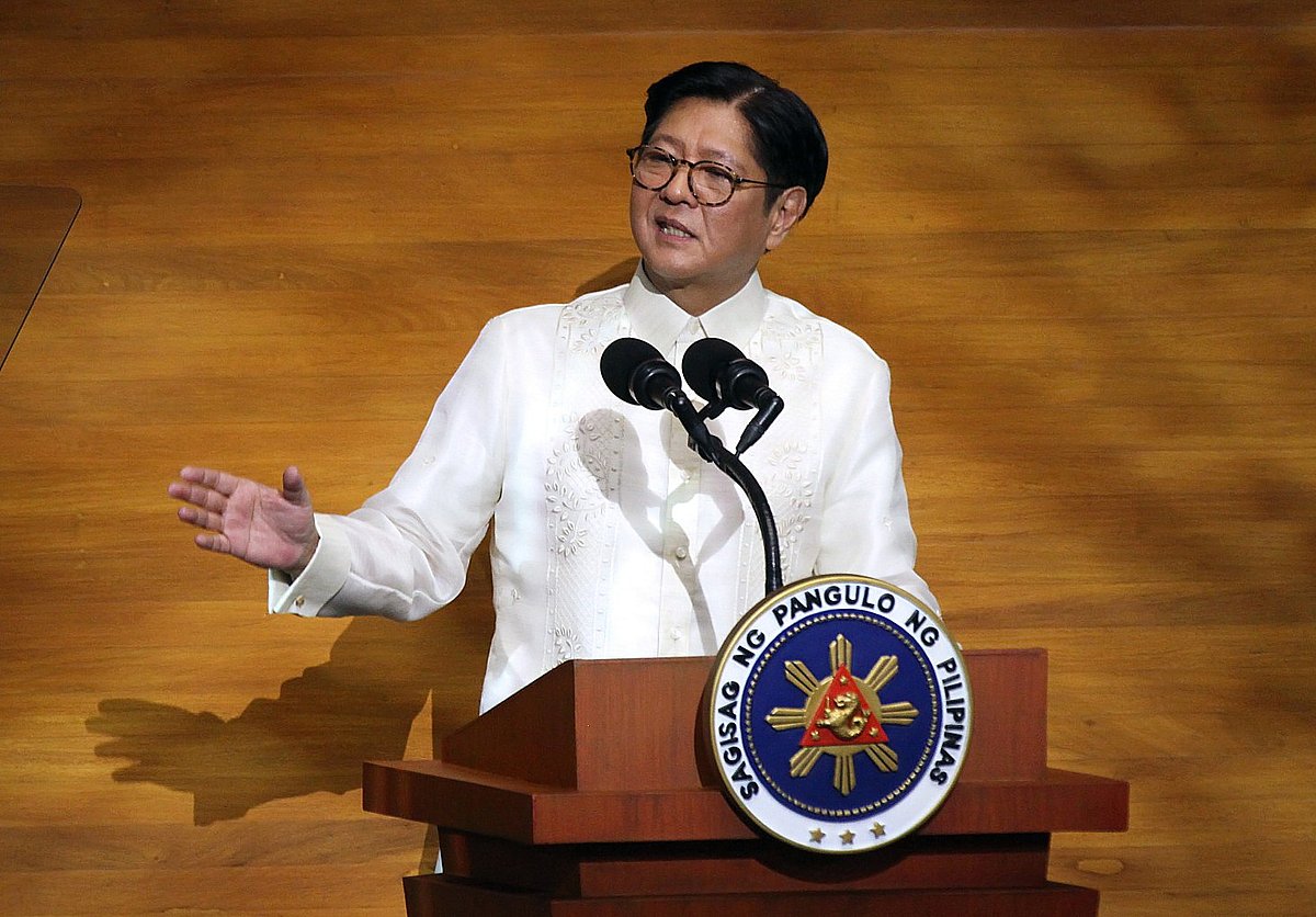 4TH SONA. President Ferdinand R. Marcos Jr. delivers his 4th State of the Nation Address (SONA) during the opening of the joint session of the 20th Congress at the Batasang Pambansa on Monday (July 28, 2025). The Chief Executive touted the fruits of his administration's efforts to improve the lives of Filipinos and presented his legislative agenda for the remainder of his term. (PNA photo by Avito Dalan)  

