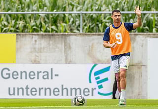 Al-Nassr's Portuguese forward Cristiano Ronaldo in Groedig, Austria on July 30, 2025.