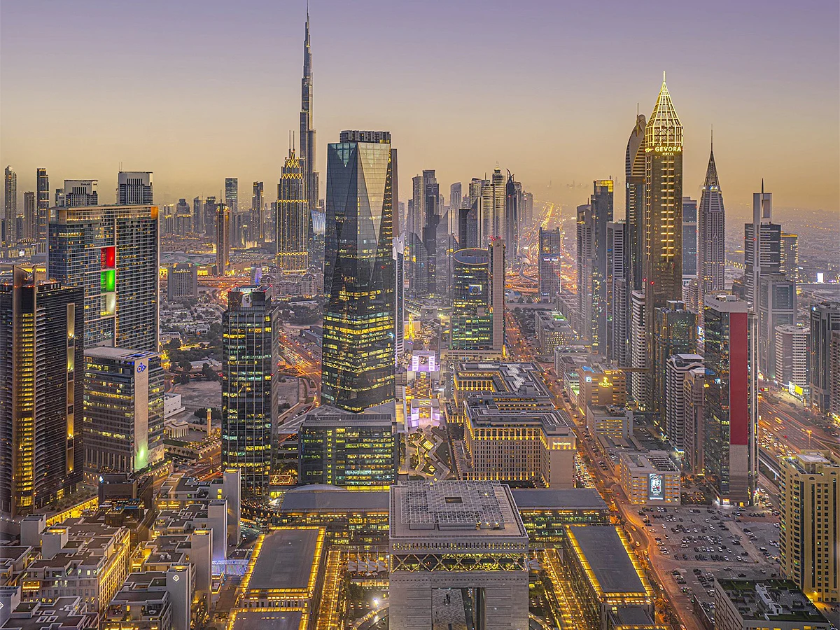Stock Dubai skyline, Dubai skyline