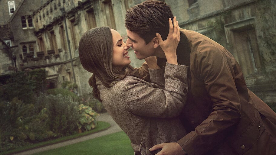 Sofia Carson and in Corey Mylchreest in My Oxford Year. 