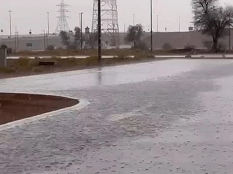 Rain in Al Ain