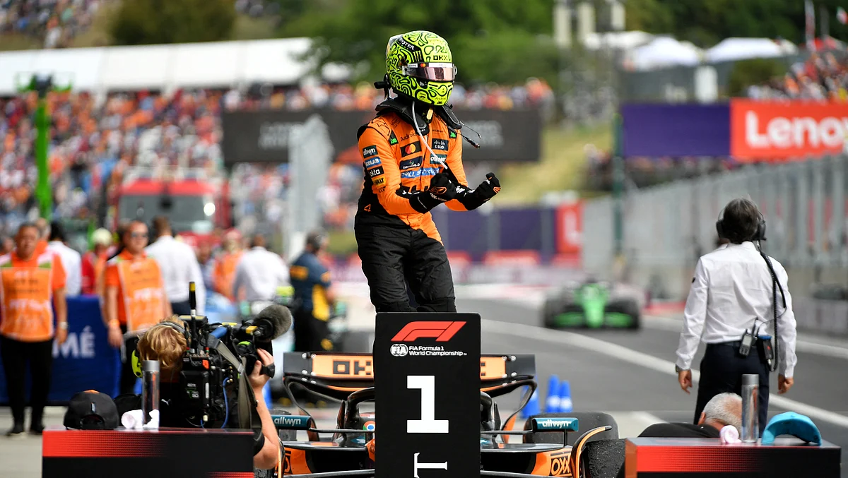 Lando Norris fended off teammate Oscar Piastri to win the Hungarian Grand Prix on Sunday and maintain McLaren's relentless march through the season.