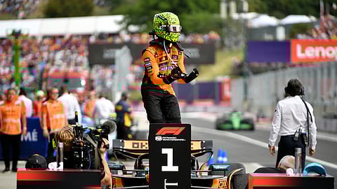 Lando Norris fended off teammate Oscar Piastri to win the Hungarian Grand Prix on Sunday and maintain McLaren's relentless march through the season.