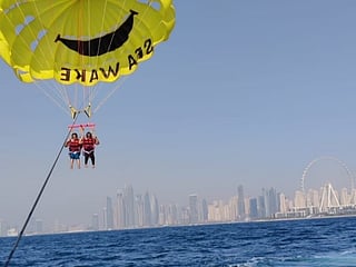 Dubai waters, sky-high fear: Parasailing for the first time in the Gulf despite sea anxiety 