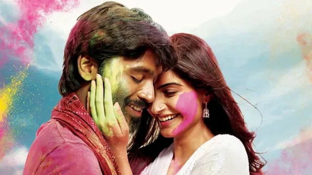 Dhanush and Sonam Kapoor starred in Raanjhanaa. 