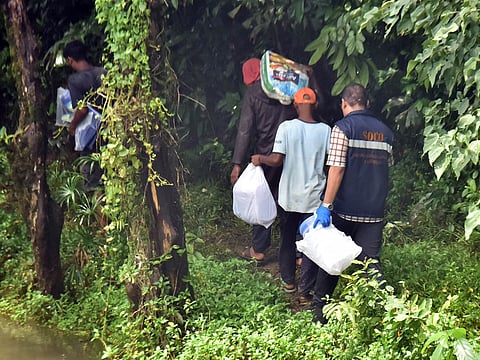 Dharmasthala: The Special Investigation Team (SIT), probing alleged mass secret burials near the Nethravathi river, recovers partial human skeletal remains from Spot 6 during excavations in Dharmasthala