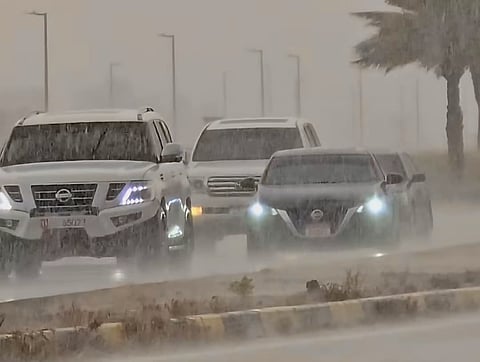 Weather alert: Heavy rain and thunderstorm in Al Ain, dusty in Dubai, expect more showers in UAE 