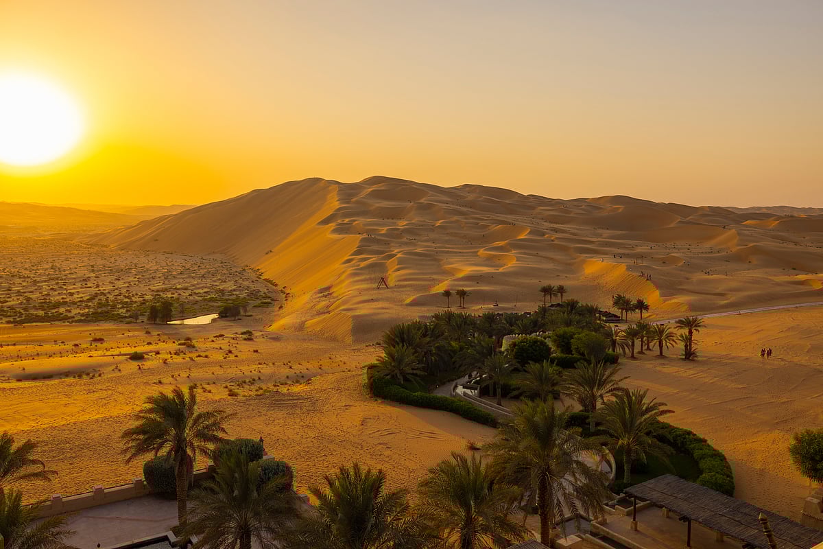 Orange sands desert resort in the Empty Quarter (Rub' al Khali) area of Abu Dhabi, United Arab Emirates
Empty Quarter - Rub' al Khali
