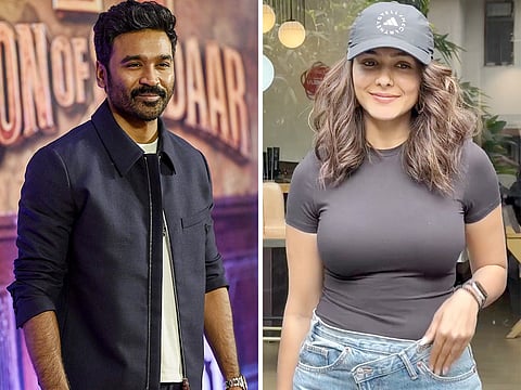 Dhanush and Mrunal Thakur 