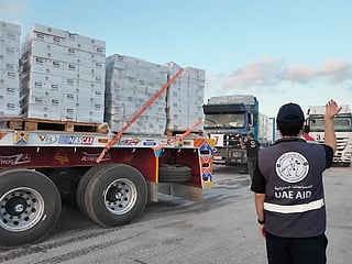 UAE sends trucks with 4,565 tonnes of relief into Gaza