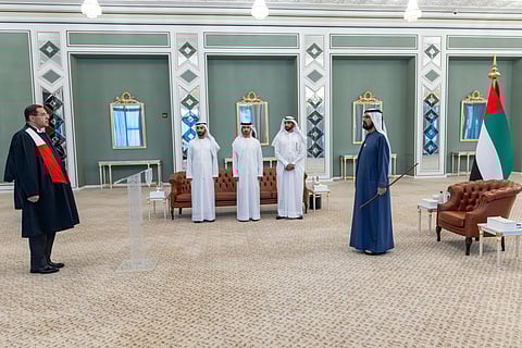 Sheikh Mohammed swears in 35 new judges at Dubai Courts