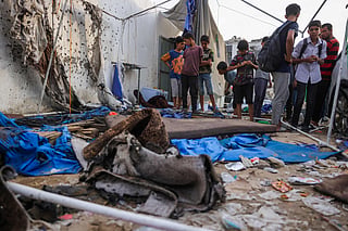 Gaza: Aftermath of strike on Al Jazeera journalists' tent