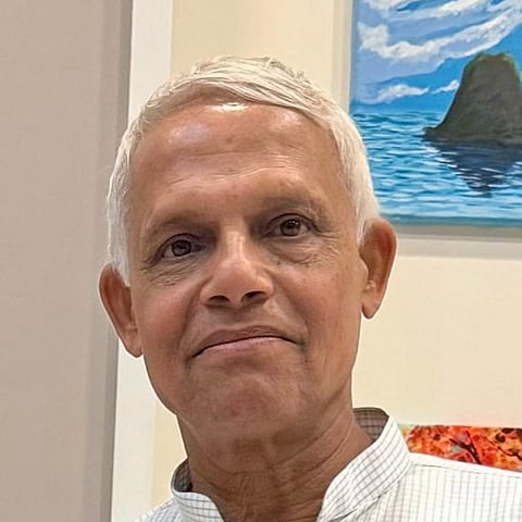 EP Balakrishnan had not complained of any distress or discomfort before boarding the flight or immediately after landing, according to his son. 