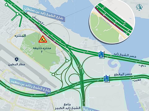 Abu Dhabi, Al Ain announces partial road and intersection closures