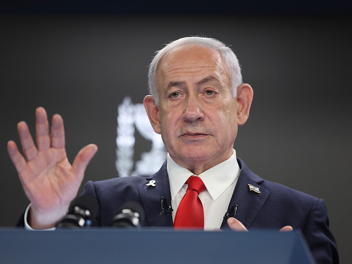 Prime Minister Benjamin Netanyahu on Tuesday said Israel would let Palestinians leave the Gaza Strip, as the military prepares a broader offensive in the territory.