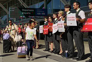 Air Canada’s flight attendants plan to strike from Saturday.