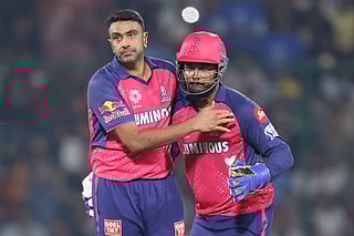 All-rounder Ravichandran Ashwin (left) and skipper Sanju Samson had a great time together at Rajasthan Royals. But Ashwin, who returned to Chennai this season, and Samson could be swapping places in the new season. 