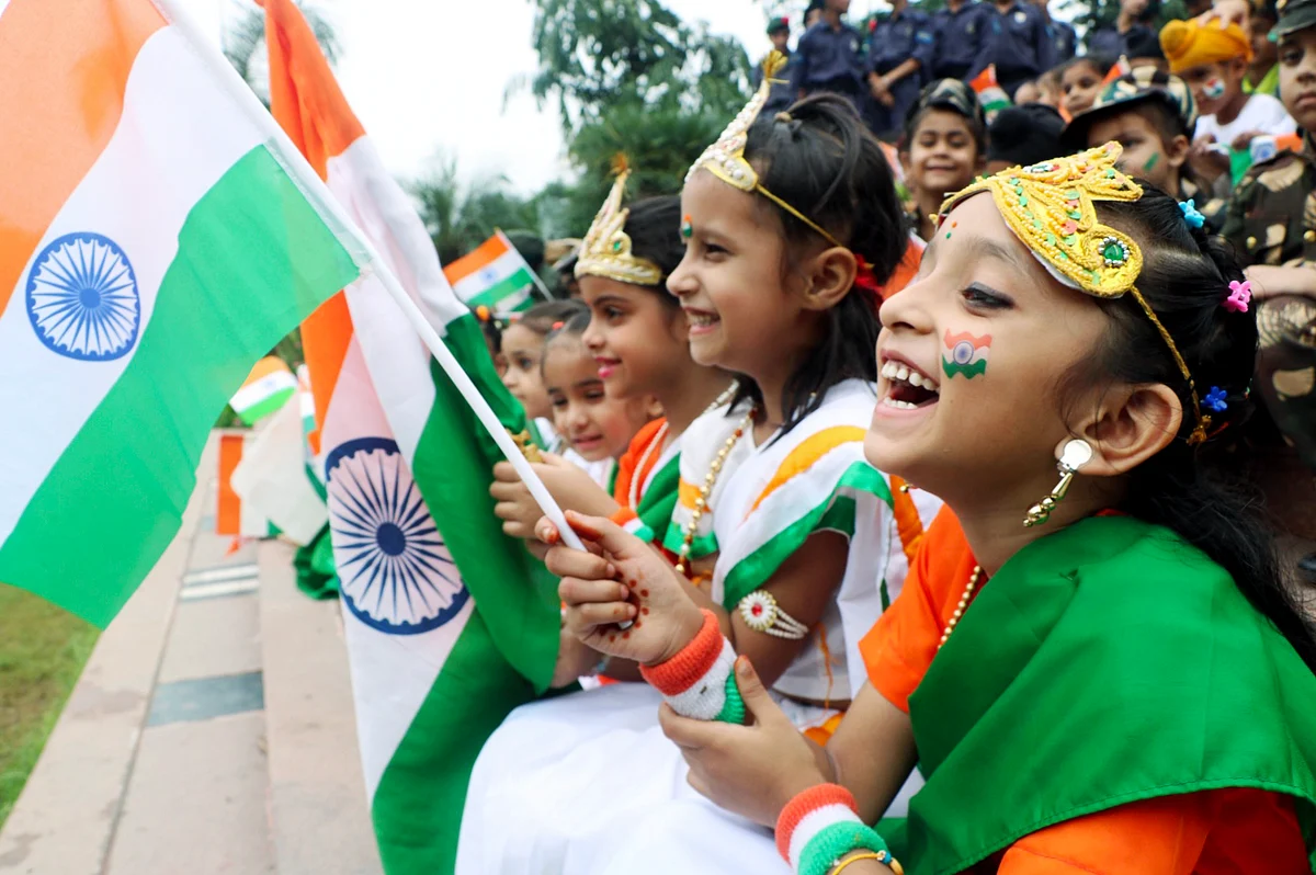 In a vibrant display of patriotism, children dressed in the colours of the national flag gathered in Patiala to celebrate the 79th Indian Independence Day with cultural performances and festivities.