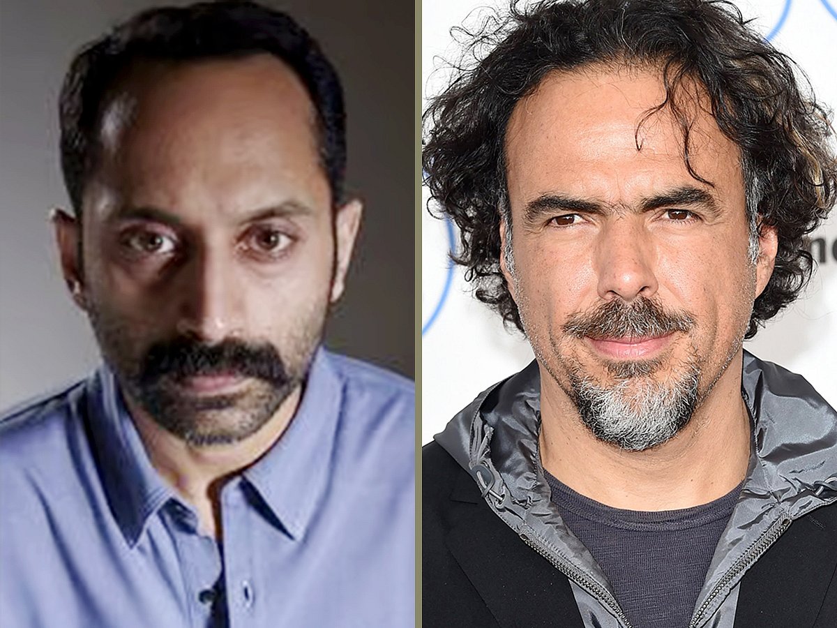 Fahadh Faasil and Alejandro Gonzalez Inarritu. 