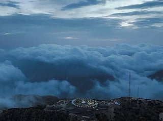 Fog and rain turn Saudi Arabia's Al Mandaq mountains into summer spectacle
