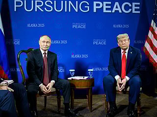 A summit meeting on Ukraine between US President Donald Trump and Russian President Vladimir Putin.