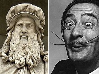 A sculpture of Leonardo da Vinci (left), the Renaissance genius. Studies show that short naps of 10 minutes boosts memory and mood without grogginess. Both Da Vinci and Spanish surrealist artist  Salvador Dali famously embraced polyphasic sleep, relying on short, frequent naps to fuel their creativity and relentless curiosity—a testament to the hidden power of rest.