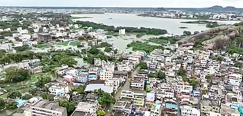 According to Telangana Development Planning Society, Gouraram in Siddipet district recorded highest rainfall of 23.58 cm during the last 24 hours that ended at 5 A.M. on Monday. Mulugu in the same district saw rainfall of 18.63 cm. Islampur in Medak district received 17.85 cm of rainfall.
