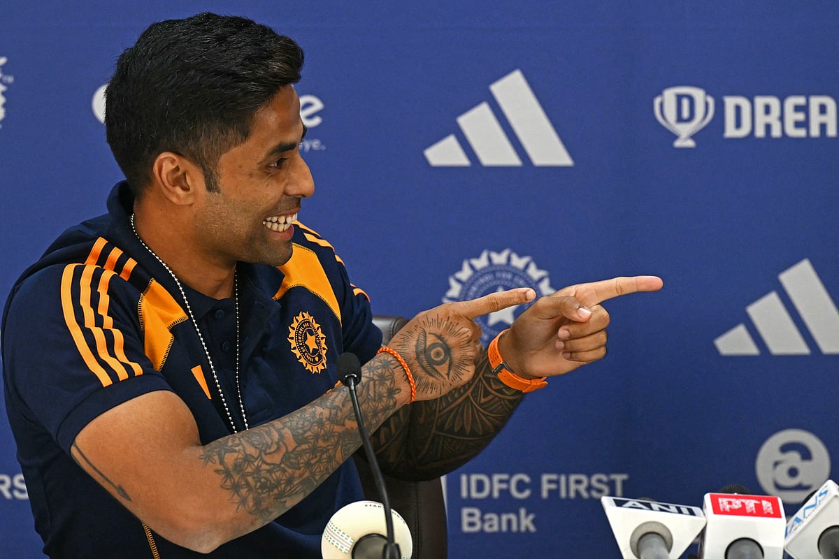 Indian cricket captain Suryakumar Yadav speaks during a press conference to announce T20 squad for upcoming Men’s Asia Cup, in Mumbai on August 19, 2025.