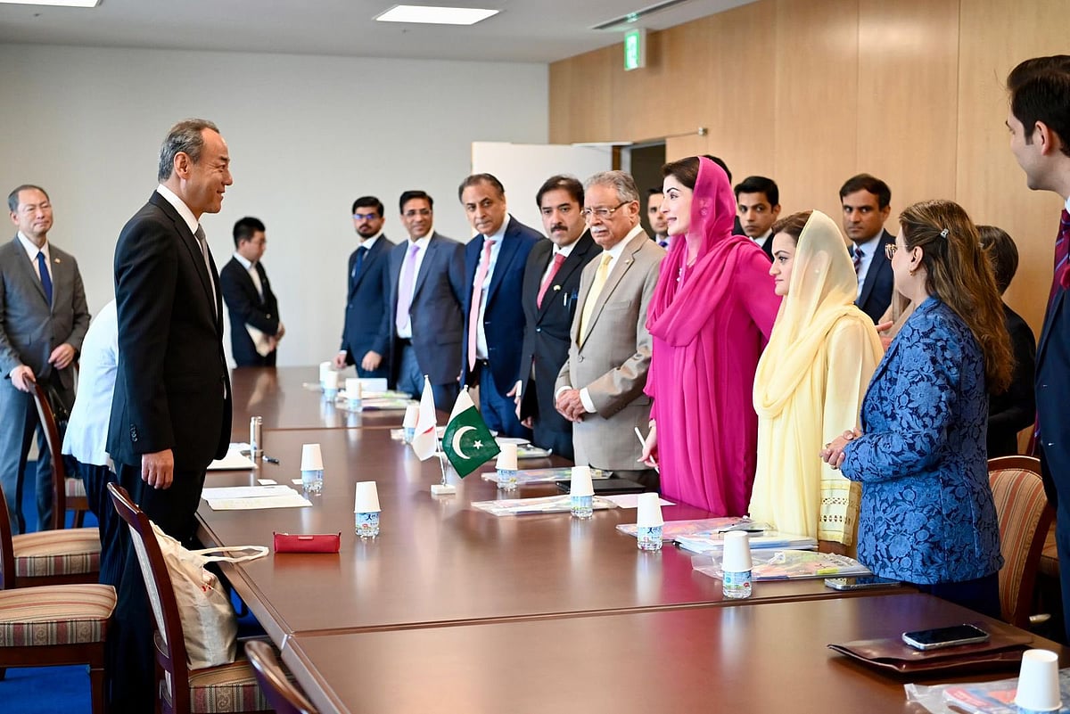 Punjab Chief Minister Maryam Nawaz (third from right) during her visit to Japan.