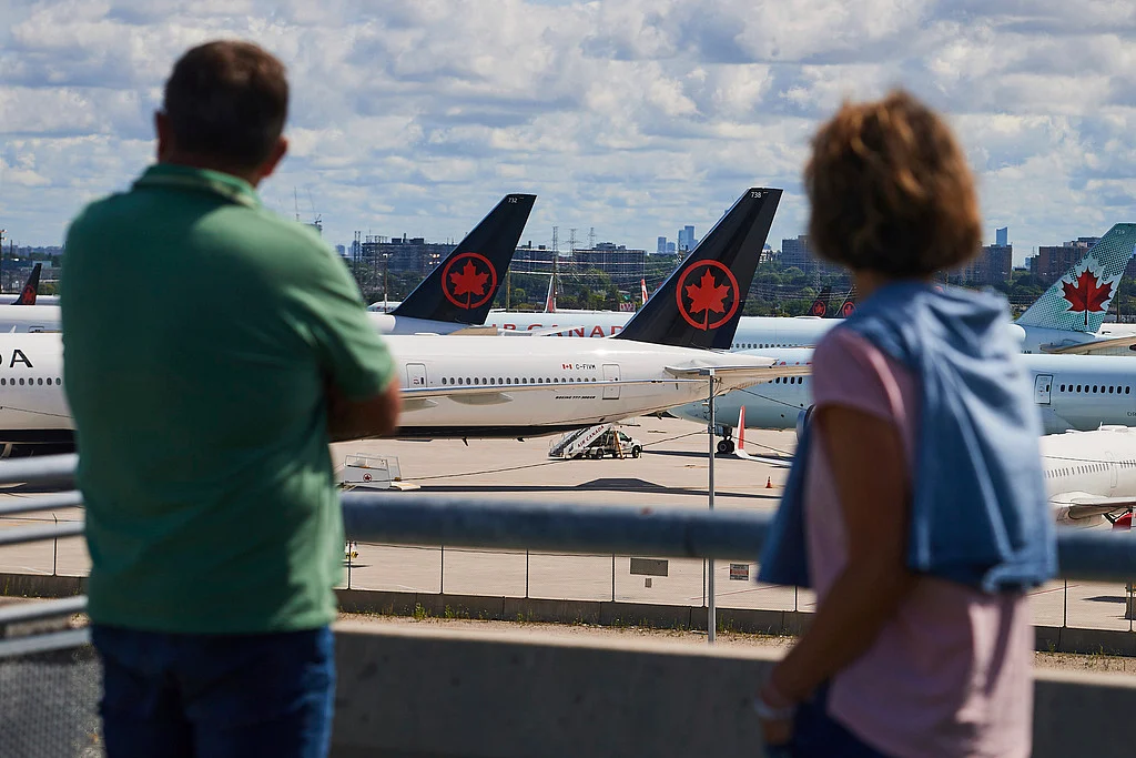 Canada's largest airline said flights will start resuming Tuesday evening.