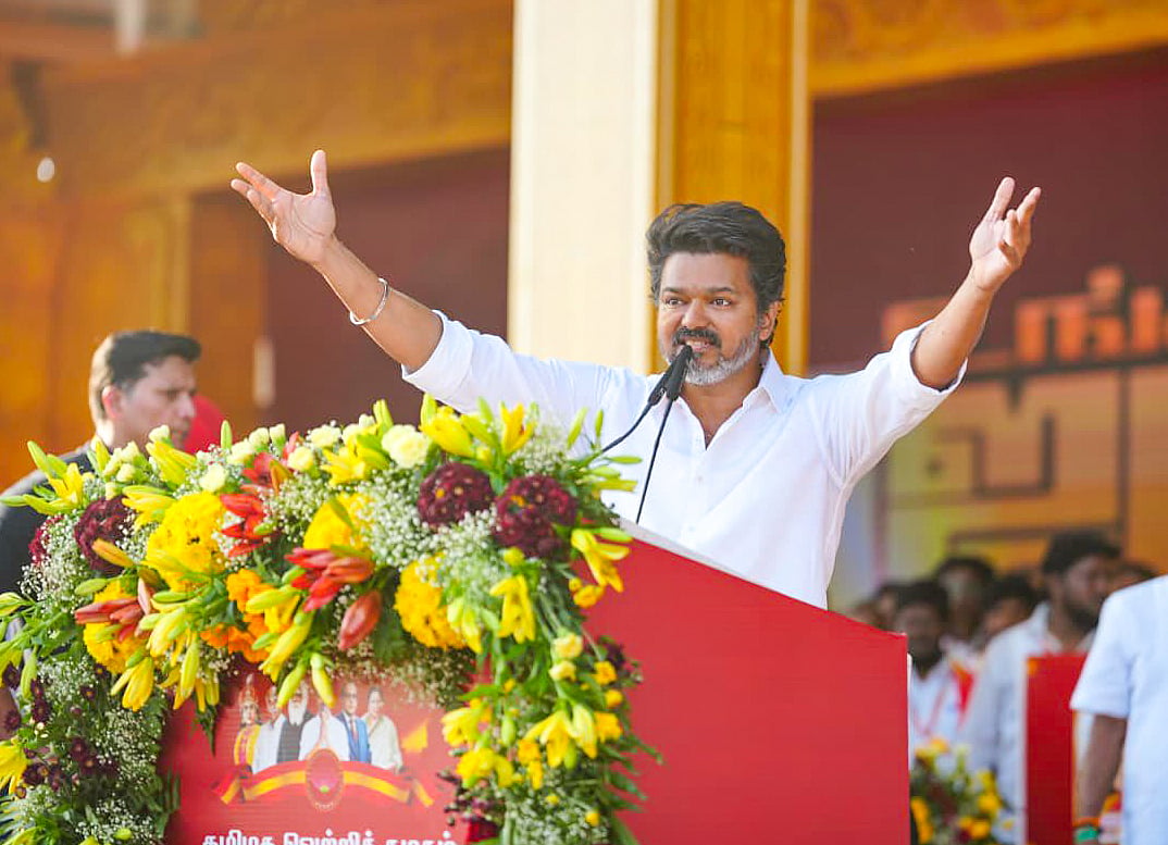 Tamil superstar Vijay plunges into politics with TVK’s mega rally in India