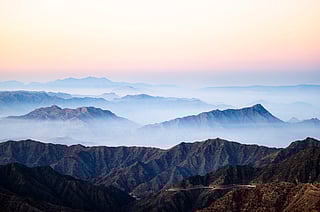 Saudi Arabia’s highlands draped in mystical summer fog