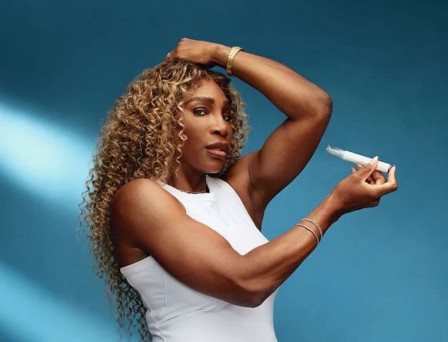 Serena Williams is seen promoting weight loss drug from Ro