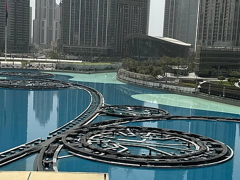 The fountain was temporarily shut down for a comprehensive programme of refurbishment.
