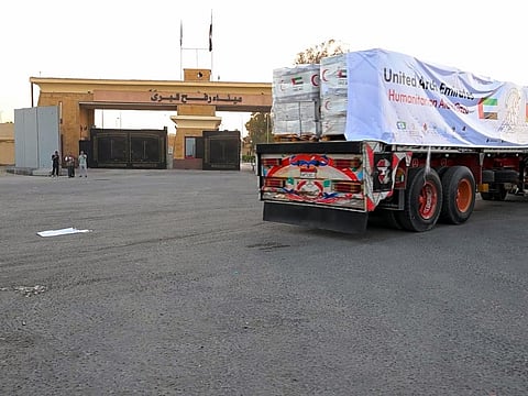 UAE delivers 6,775 tonnes of aid to Gaza in 325 trucks since border crossings reopening