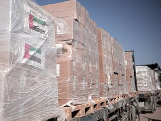 UAE delivers ‘Life and Hope 2’ convoy to support Gaza