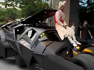 Superhero wedding! Groom’s batmobile stuns Thailand